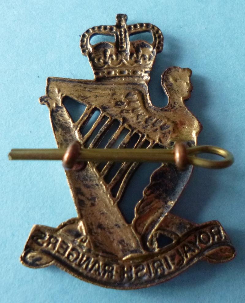 Royal Irish Rangers Officers' Bi-metal Cap-badge, — image 3
