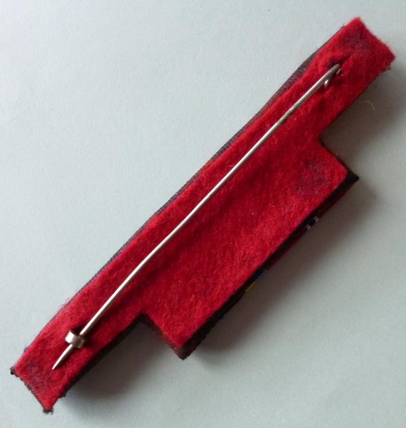 Third Reich / BRD : Wehrmacht Heer (Army) Panzer Veteran's Six-ribbon 1957-pattern Ribbon-bar. — image 3