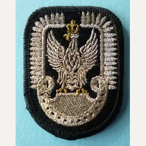 Poland : Polish Air Force Silver-wire Woven Cap-badge.