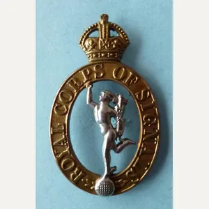 Royal Corps of Signals (King's crown) Cap Badge with Slider …