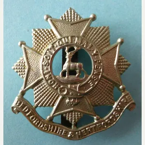 Bedfordshire & Hertfordshire Regiment Cap-badge.