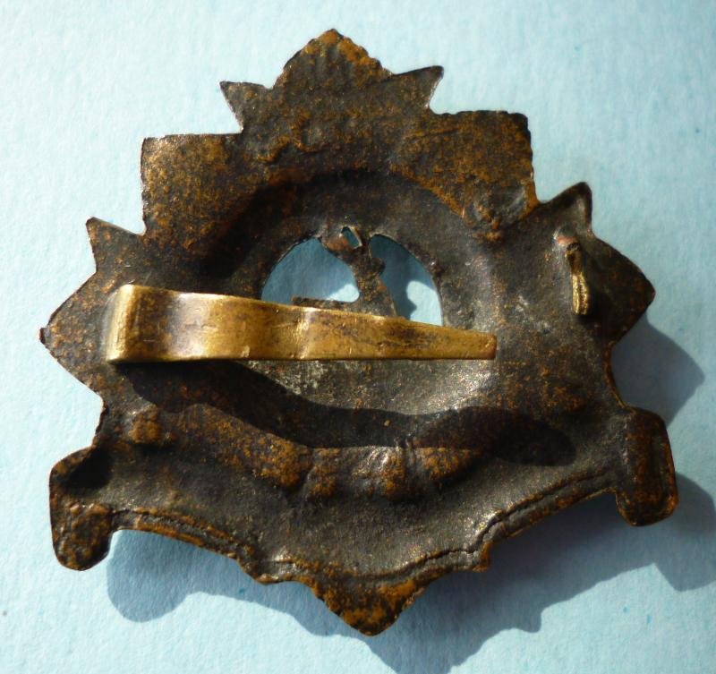 Bedfordshire Regiment Cast Bronzed Alloy Cap-badge with one Fixing Blade on the Reverse. — image 2