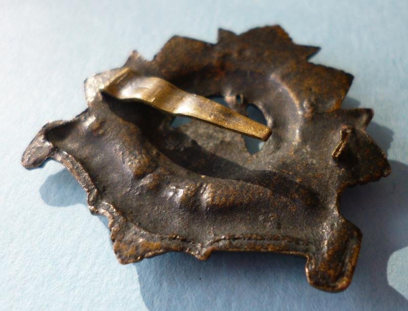 Bedfordshire Regiment Cast Bronzed Alloy Cap-badge with one Fixing Blade on the Reverse. — image 3