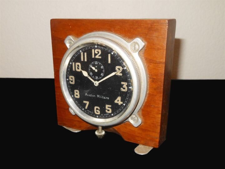 WW1 French Armée de l'Air – AIRCRAFT COCKPIT CLOCK – Nieuport Caudron SPAD RARE — image 3