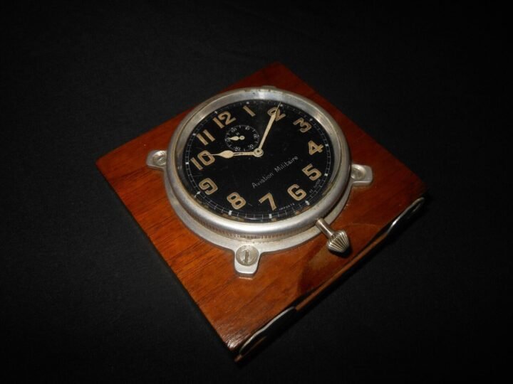 WW1 French Armée de l'Air – AIRCRAFT COCKPIT CLOCK – Nieuport Caudron SPAD RARE — image 4