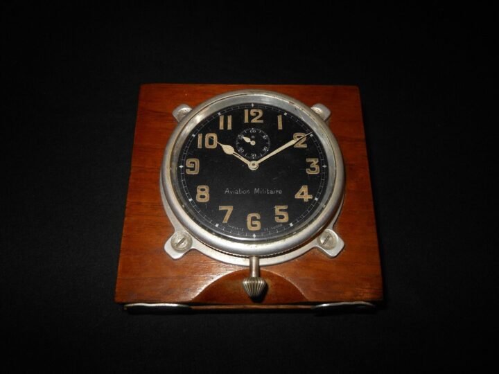 WW1 French Armée de l'Air – AIRCRAFT COCKPIT CLOCK – Nieuport Caudron SPAD RARE — image 5