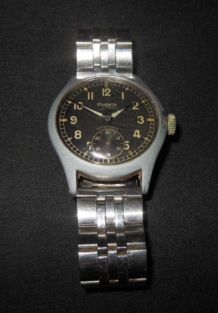 WW2 German Luftwaffe Dienstuhr – PERSONAL SERVICE WATCH – PHENIX – VERY NICE! — image 3