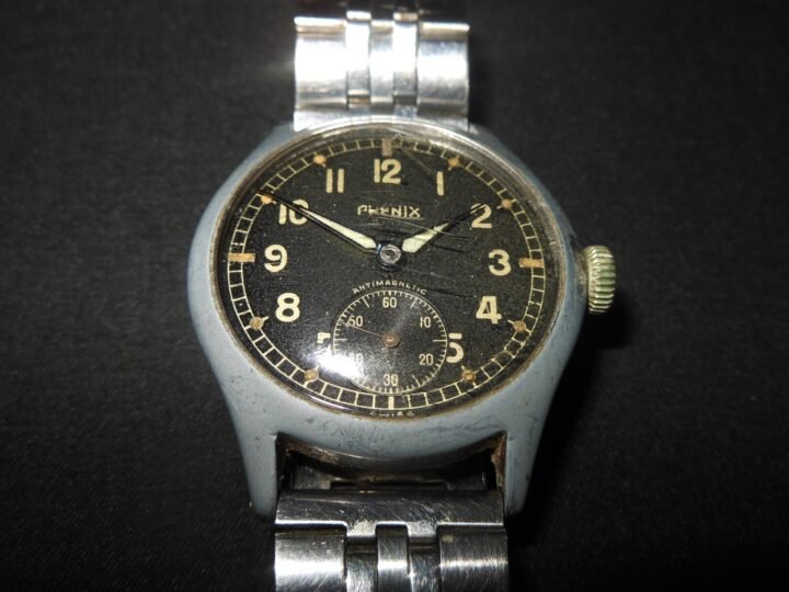 WW2 German Luftwaffe Dienstuhr – PERSONAL SERVICE WATCH – PHENIX – VERY NICE! — image 4