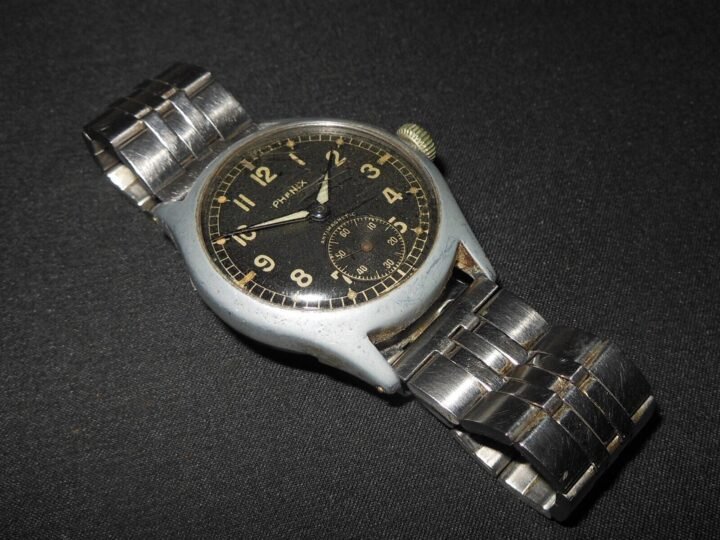 WW2 German Luftwaffe Dienstuhr – PERSONAL SERVICE WATCH – PHENIX – VERY NICE! — image 2