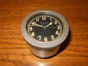 WW II Russian Soviet Air Force Aircraft – COCKPIT CLOCK …