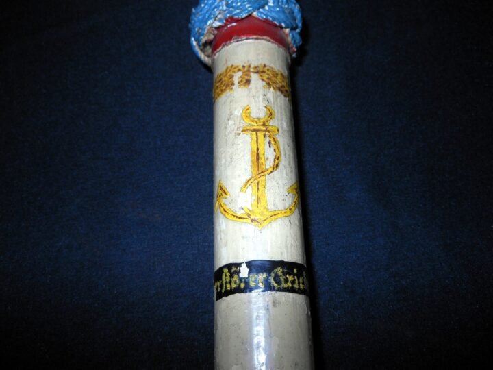 WW2 German Kriegsmarine Destroyer – NAVY WALKING STICK – KURT BENDIX – SUPERB! — image 12