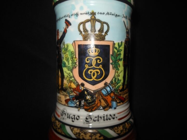 WW1 Imperial Prussian Army – REGIMENTAL STEIN – 7. KONIGS INF. RGT. 106 LEIPZIG — image 10