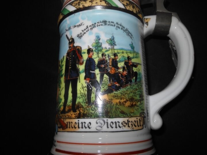 WW1 Imperial Prussian Army – REGIMENTAL STEIN – 7. KONIGS INF. RGT. 106 LEIPZIG — image 11