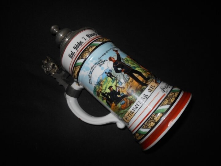 WW1 Imperial Prussian Army – REGIMENTAL STEIN – 7. KONIGS INF. RGT. 106 LEIPZIG — image 5