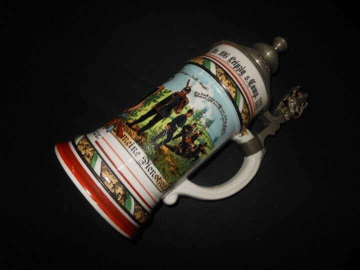 WW1 Imperial Prussian Army – REGIMENTAL STEIN – 7. KONIGS INF. RGT. 106 LEIPZIG — image 7
