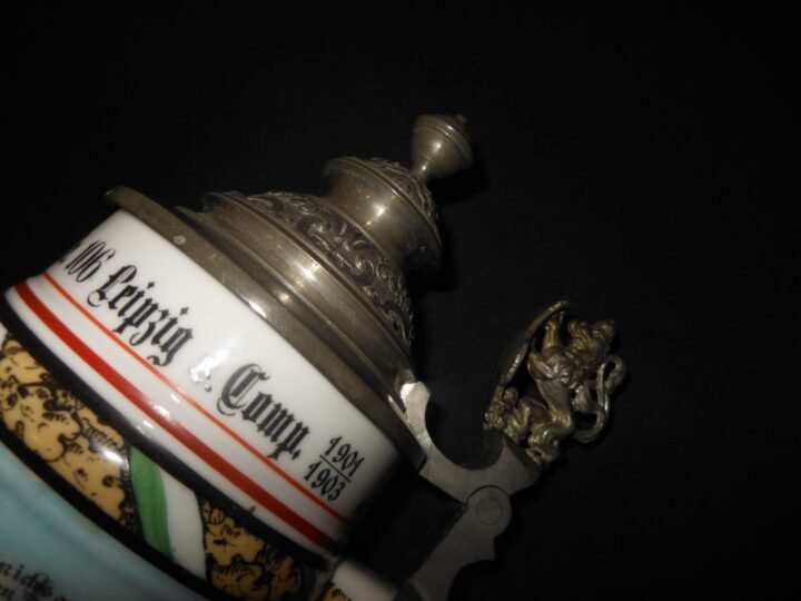 WW1 Imperial Prussian Army – REGIMENTAL STEIN – 7. KONIGS INF. RGT. 106 LEIPZIG — image 8