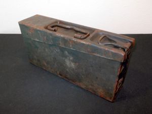 PRE-WAR German Wehrmacht Patronenkasten – STEEL STORAGE BOX – POLISH …