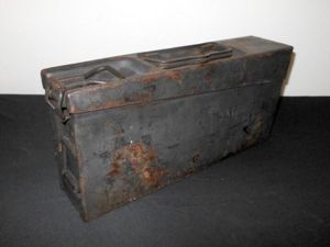 WW2 German Wehrmacht Patronenkasten 34 – STEEL STORAGE BOX / …