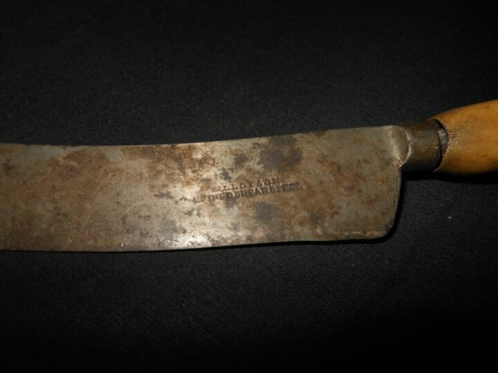 Vintage 18th Century – STAG ANTLER HANDLE DINNER KNIFE – SHEFFIELD – EXCELLENT! — image 5