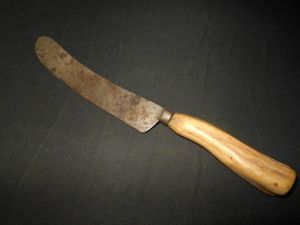 Vintage 18th Century – STAG ANTLER HANDLE DINNER KNIFE – …