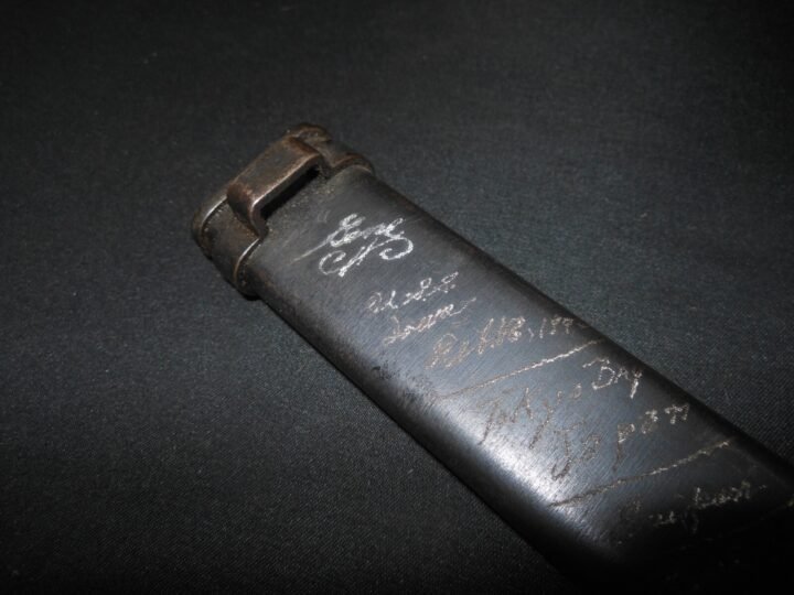 WW2 Imperial Japanese Army – TYPE 30 BAYONET – KOKURA ARSENAL – USS IOWA VET! — image 17