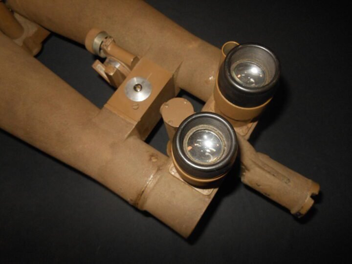 WW2 Imperial Japanese Army – 15×80 BIG EYE BATTERY COMMANDER OPTICS, BOX, TRIPOD, AND TAN CAMOUFLAGED COVER! — image 20