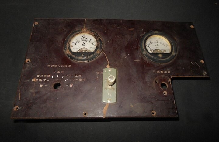 WW2 Imperial Japanese Army / Navy – ELECTRICAL AMMETER TESTING PANEL – NICE! — image 2