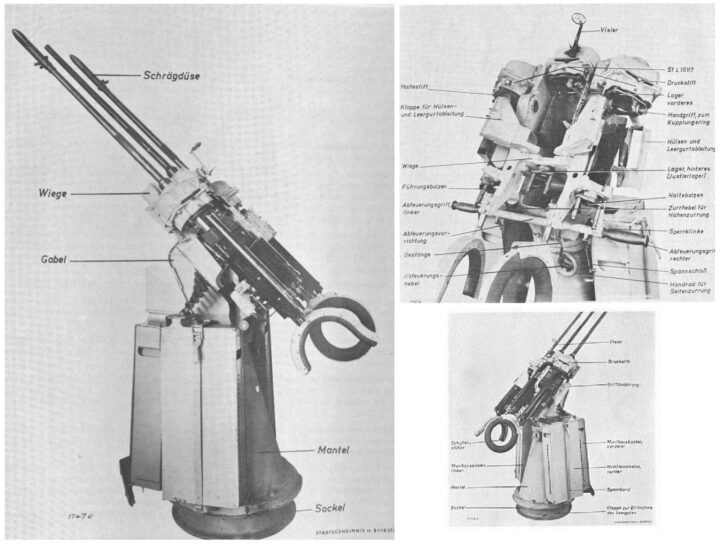 WW2 German Wehrmacht Luftwaffe – MG151/20 DRILLING MOUNT ASSEMBLY – VERY RARE! — image 22