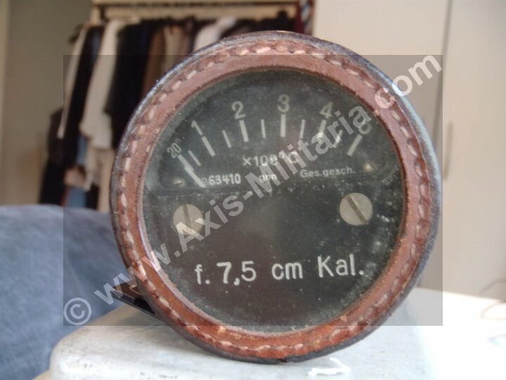 WW2 German Wehrmacht Temp-Anzeiger – FLAK & KWK CANNON TEMPERATURE GAUGE – RARE! — image 10