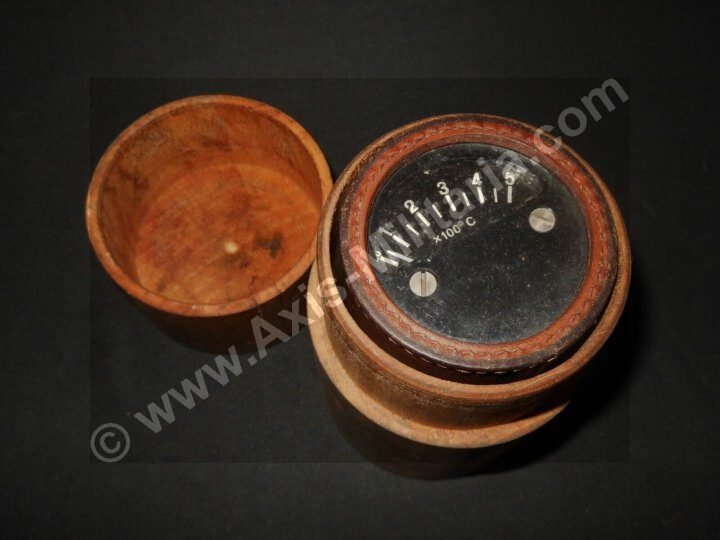 WW2 German Wehrmacht Temp-Anzeiger – FLAK & KWK CANNON TEMPERATURE GAUGE – RARE! — image 2