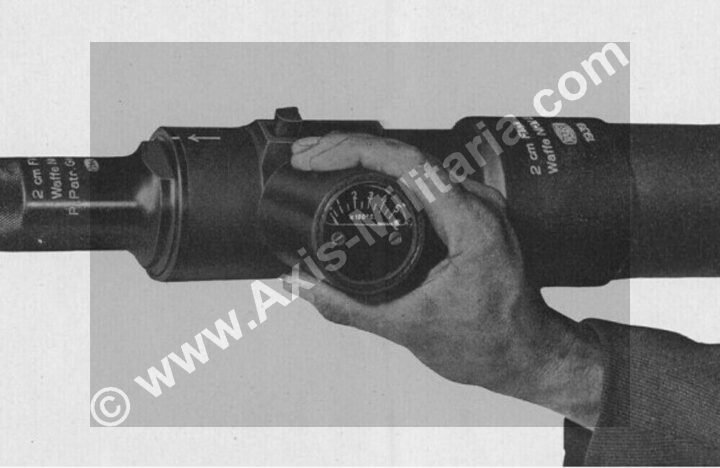 WW2 German Wehrmacht Temp-Anzeiger – FLAK & KWK CANNON TEMPERATURE GAUGE – RARE! — image 9