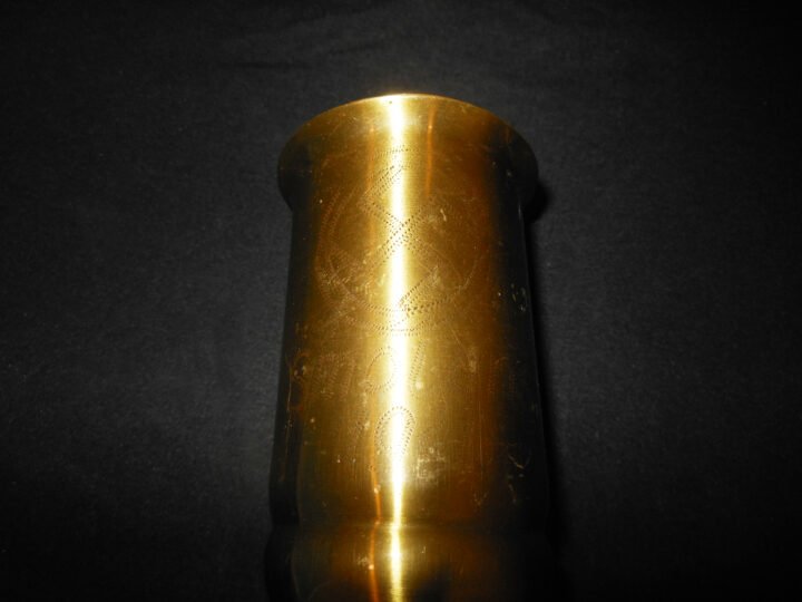 WW2 German Wehrmacht – TRENCH ART VASE – CAPTURED EASTERN FRONT RELIC – RARE! — image 3