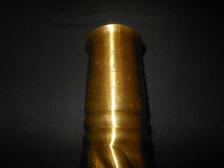 WW2 German Wehrmacht – TRENCH ART VASE – CAPTURED EASTERN FRONT RELIC – RARE! — image 4