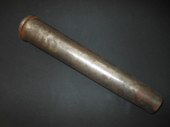 WW2 German Luftwaffe Feldluftautomatkanone 28 L/60 – 40mm BOFORS ANTI-AIRCRAFT CANNON – STEEL SHELL CASING #3 – NICE! — image 3