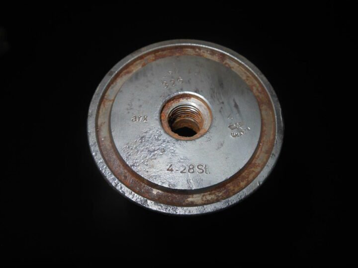 WW2 German Luftwaffe Feldluftautomatkanone 28 L/60 – 40mm BOFORS ANTI-AIRCRAFT CANNON – STEEL SHELL CASING #3 – NICE! — image 4