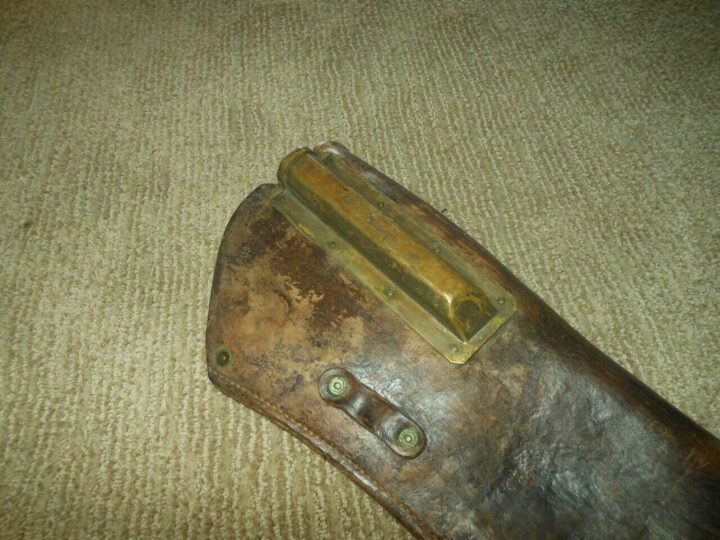 WW II US Army M1938 Leather Rifle Jeep / Cavalry Scabbard – M1 Garand #2 – NICE — image 2
