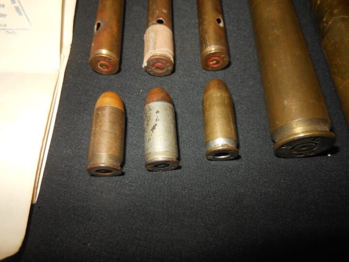 WW2 US Army Veteran Bring Backs – JAPANESE MORTAR AND US AMMUNITION – 802nd CHEMICAL COMPANY – GUAM – NICE! — image 4