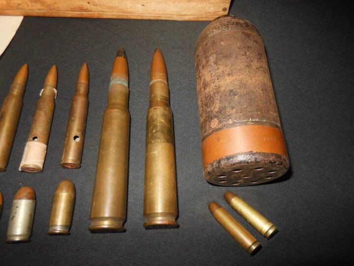 WW2 US Army Veteran Bring Backs – JAPANESE MORTAR AND US AMMUNITION – 802nd CHEMICAL COMPANY – GUAM – NICE! — image 5