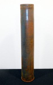 WW2 German Wehrmacht – 8.8cm KwK36 STEEL SHELL CASING – …