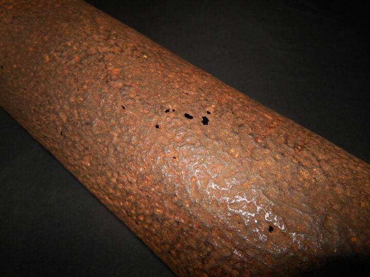 WW2 German Luftwaffe Wehrmacht – 7.5cm STEEL SHELL CASING – KURLAND – PaK39 KwK40 – NICE! — image 3