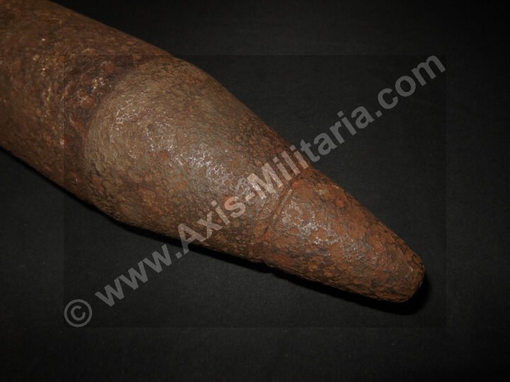 WW2 German Luftwaffe Wehrmacht – 7.5cm COMPLETE AP ROUND AND SHELL CASING – PaK39 KwK40 – NICE! — image 10