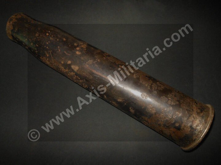 WW2 German Luftwaffe Wehrmacht – 7.5cm COMPLETE AP ROUND AND SHELL CASING – PaK39 KwK40 – NICE! — image 12