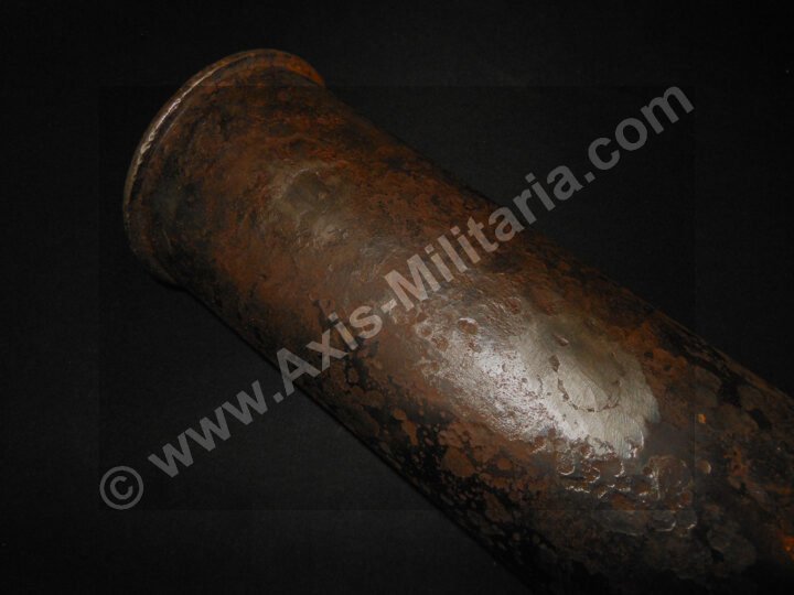WW2 German Luftwaffe Wehrmacht – 7.5cm COMPLETE AP ROUND AND SHELL CASING – PaK39 KwK40 – NICE! — image 16