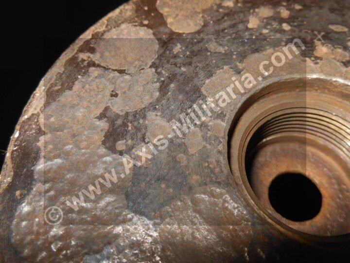 WW2 German Luftwaffe Wehrmacht – 7.5cm COMPLETE AP ROUND AND SHELL CASING – PaK39 KwK40 – NICE! — image 21