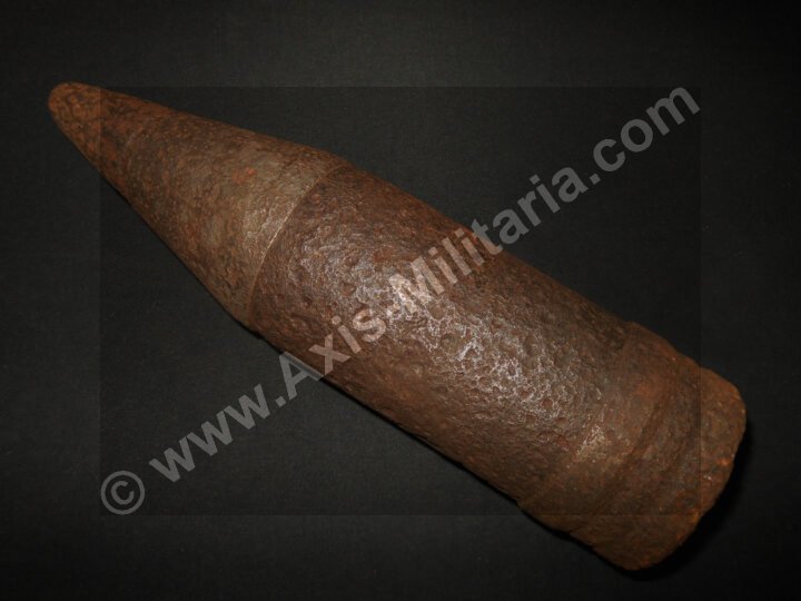 WW2 German Luftwaffe Wehrmacht – 7.5cm COMPLETE AP ROUND AND SHELL CASING – PaK39 KwK40 – NICE! — image 5