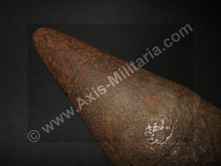 WW2 German Luftwaffe Wehrmacht – 7.5cm COMPLETE AP ROUND AND SHELL CASING – PaK39 KwK40 – NICE! — image 6