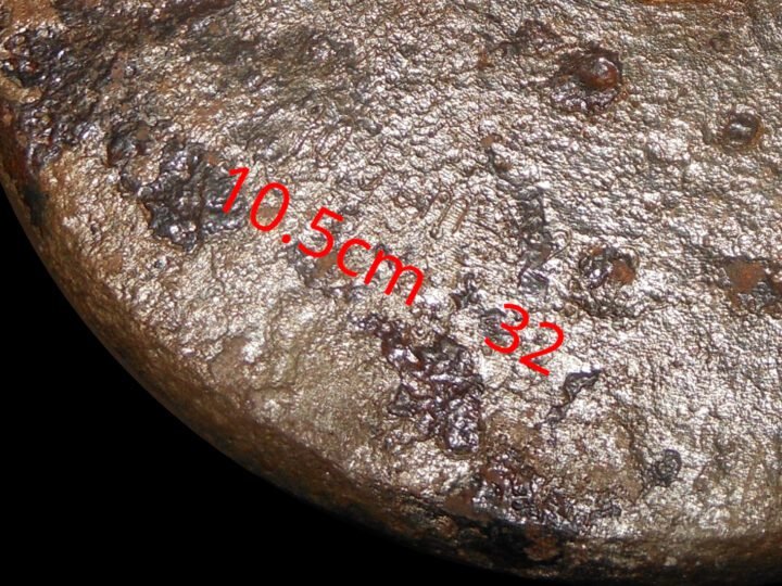 WW2 German Kriegsmarine 10.5cm SK C/32 – NAVAL CANNON ARMOR PIERCING ROUND – SHIPS & U-BOATS – VERY RARE! — image 11