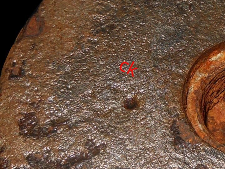 WW2 German Kriegsmarine 10.5cm SK C/32 – NAVAL CANNON ARMOR PIERCING ROUND – SHIPS & U-BOATS – VERY RARE! — image 14