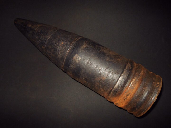 WW2 German Kriegsmarine 10.5cm SK C/32 – NAVAL CANNON ARMOR PIERCING ROUND – SHIPS & U-BOATS – VERY RARE! — image 2