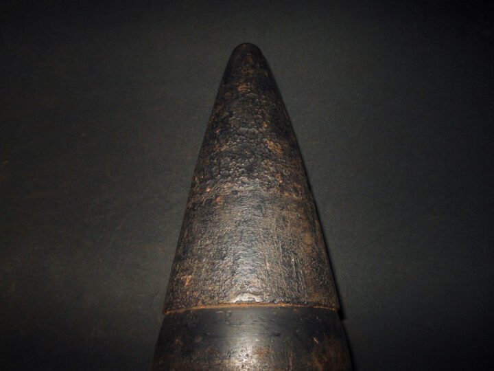 WW2 German Kriegsmarine 10.5cm SK C/32 – NAVAL CANNON ARMOR PIERCING ROUND – SHIPS & U-BOATS – VERY RARE! — image 4
